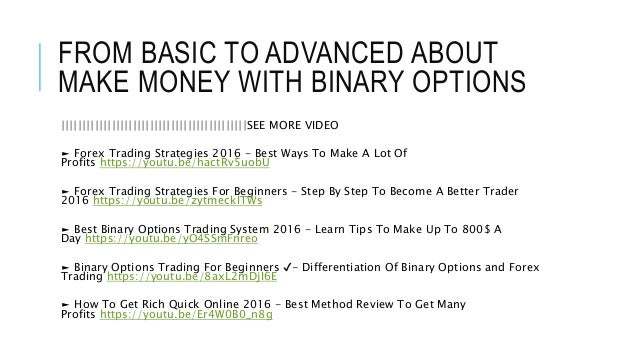 Make lots of money with binary options
