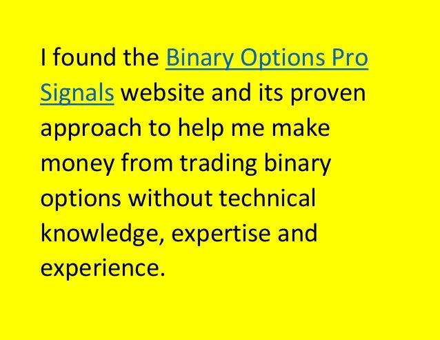 Proven binary options trading signals