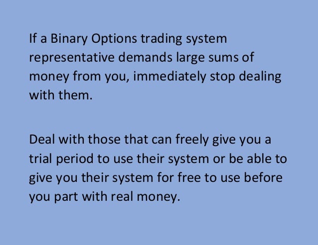 Binary options market making