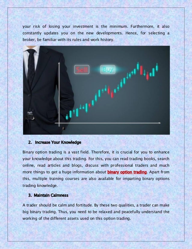 Binary options trading knowledge