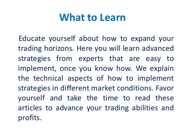 Binary Options Education: Learn How to Improve Your Trading Profitability education binary option