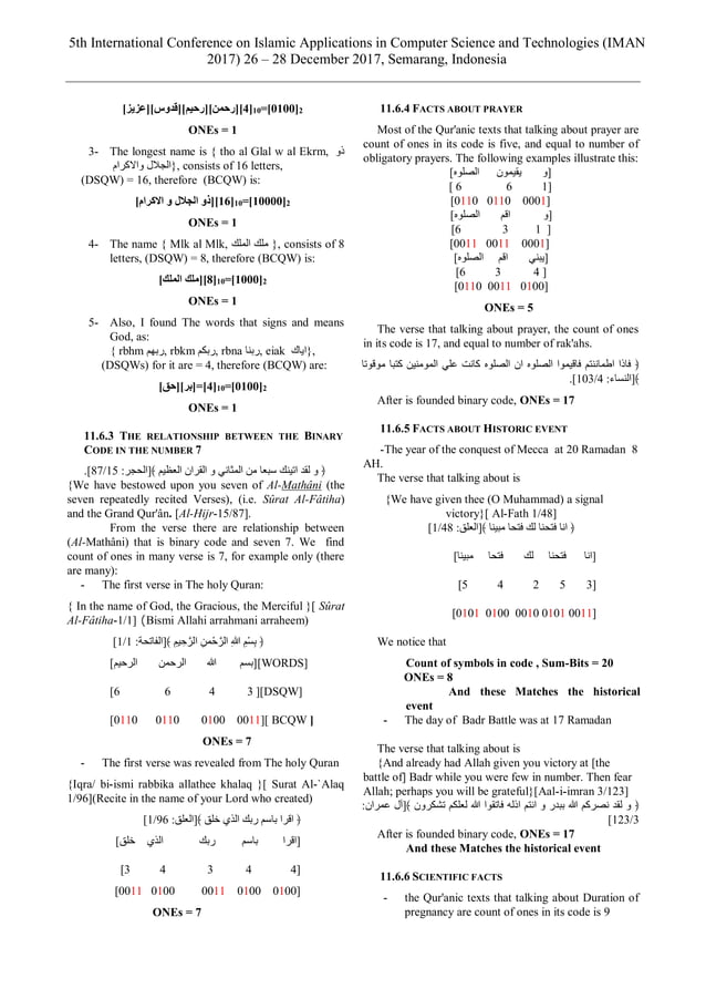 Binary Quran code Dr. Khaled Bakro | PDF