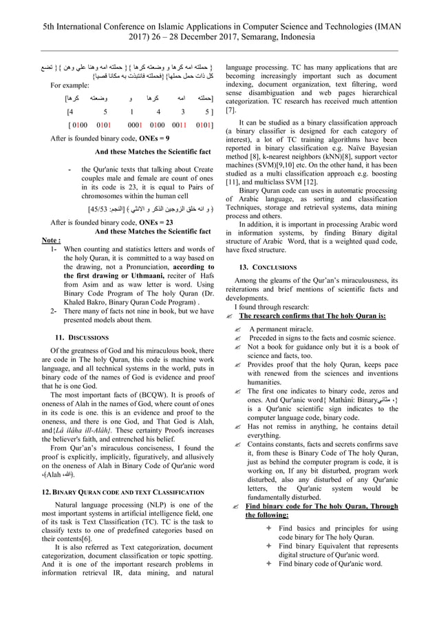 Binary Quran code Dr. Khaled Bakro | PDF