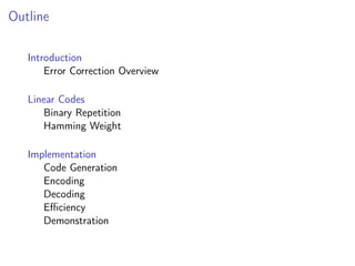 An Introduction to Coding Theory | PPT