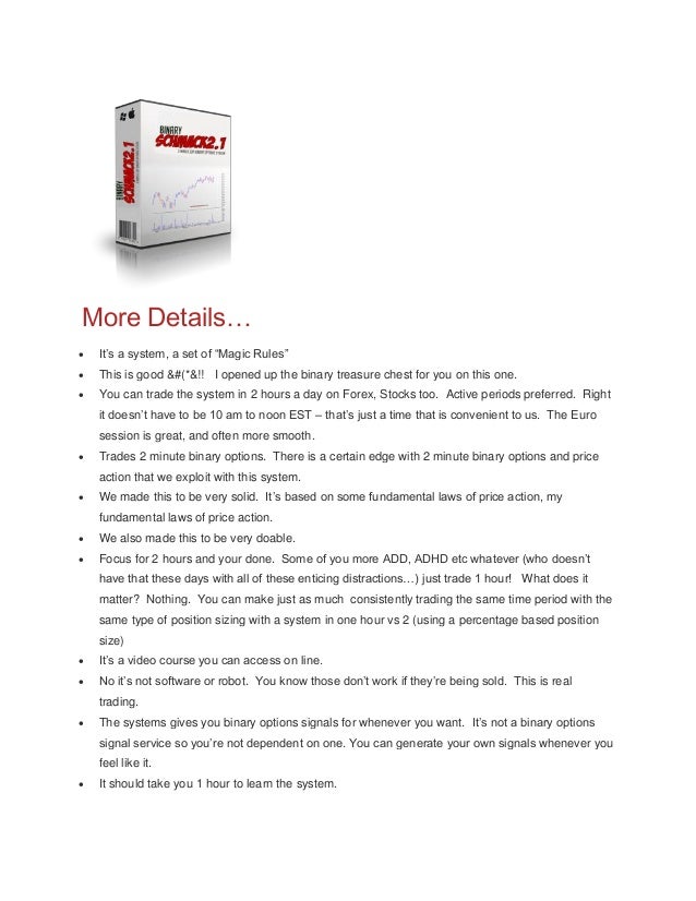 1 minute binary options system