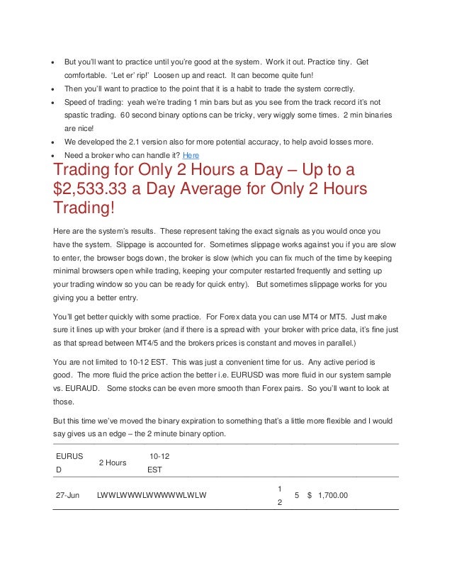 How to let binary options to expiration