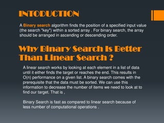 Binary Search - Design & Analysis of Algorithms | PDF