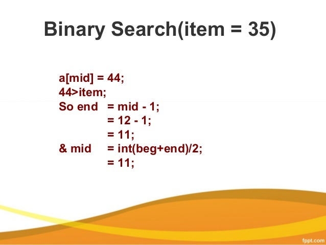 Binary search