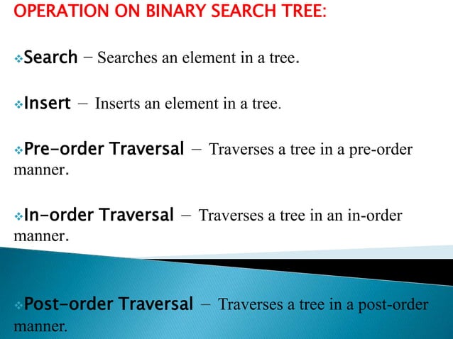 Binary search tree | PPT
