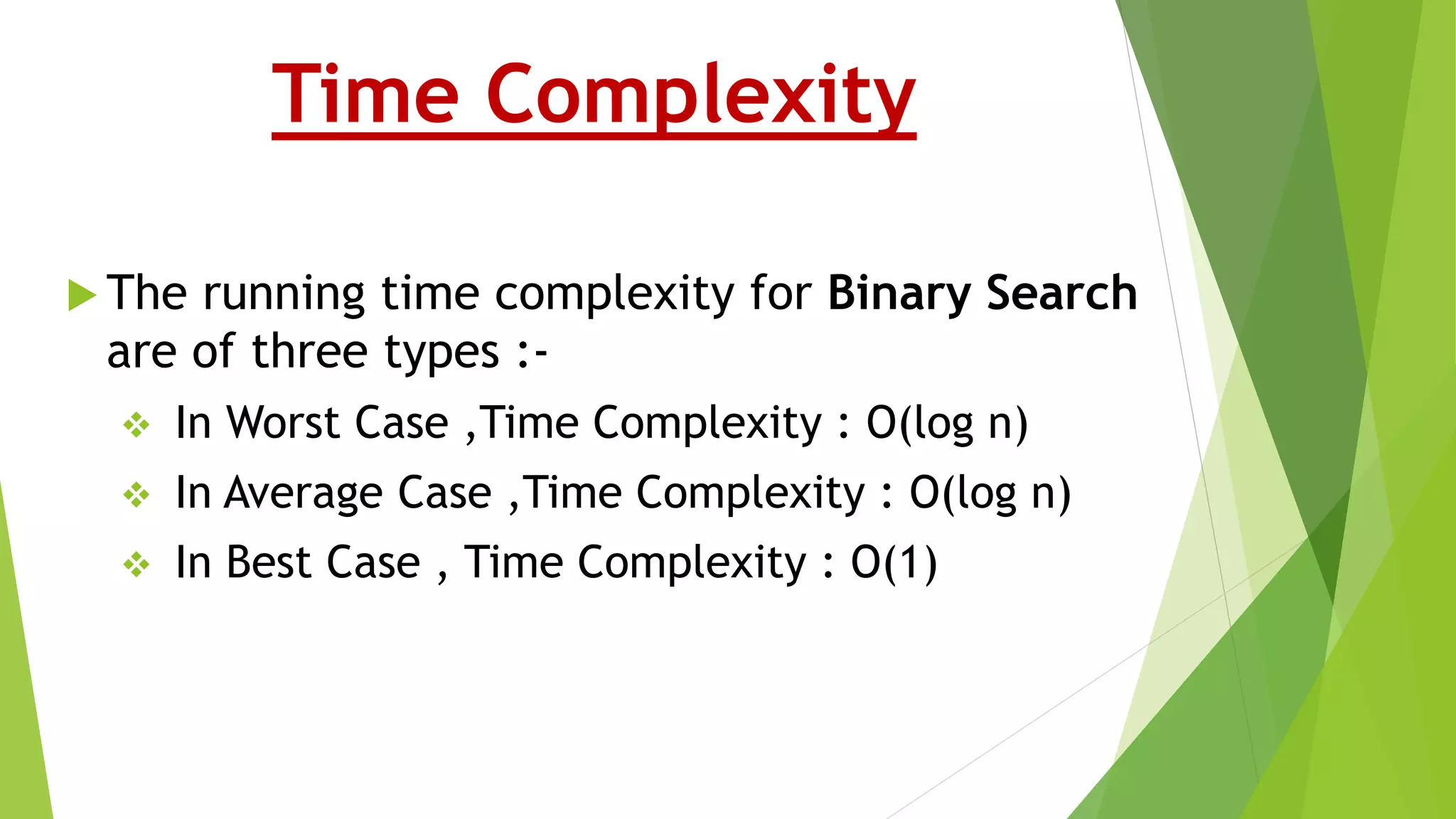 Binary search | PPT