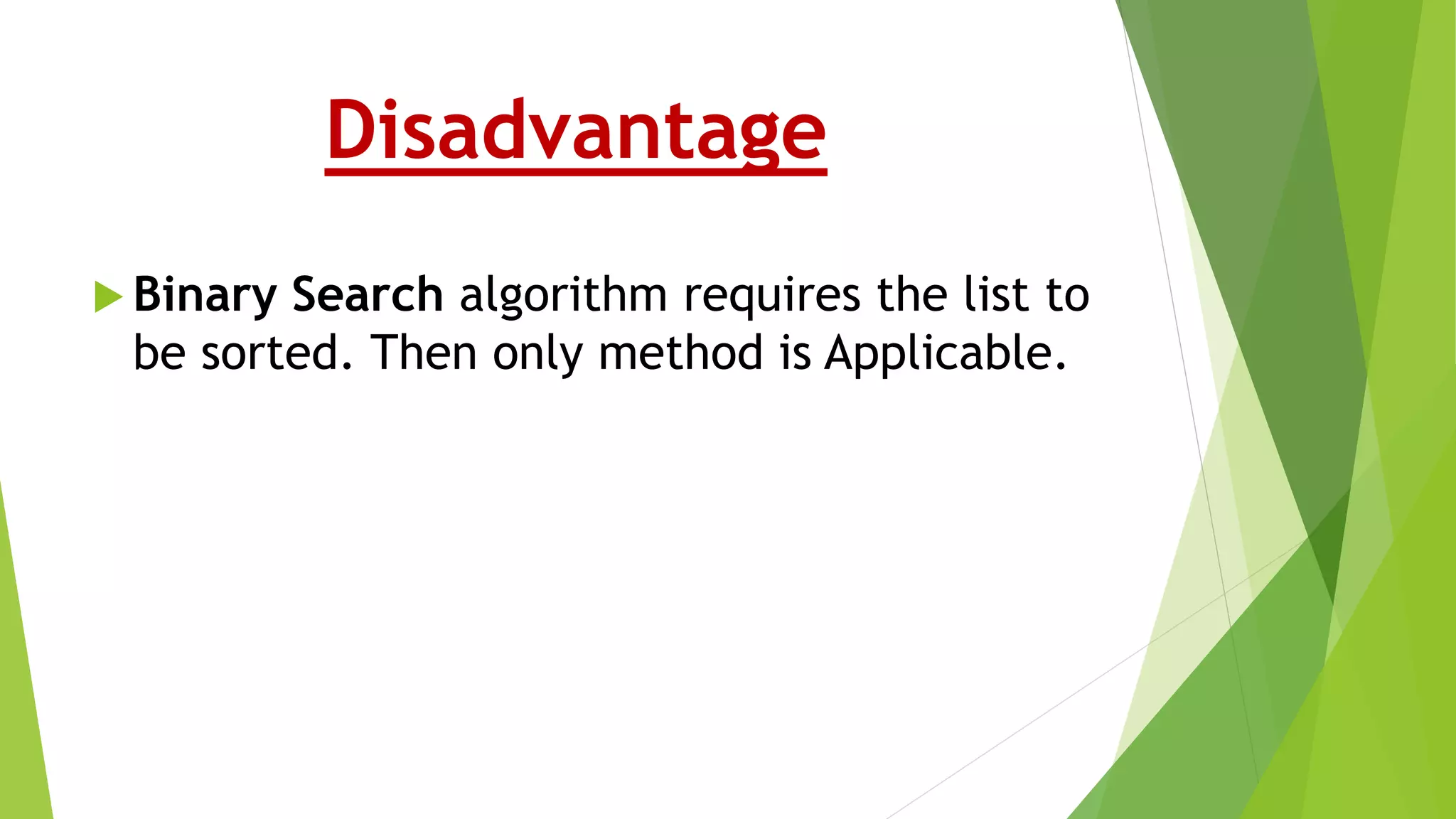 Binary search | PPT