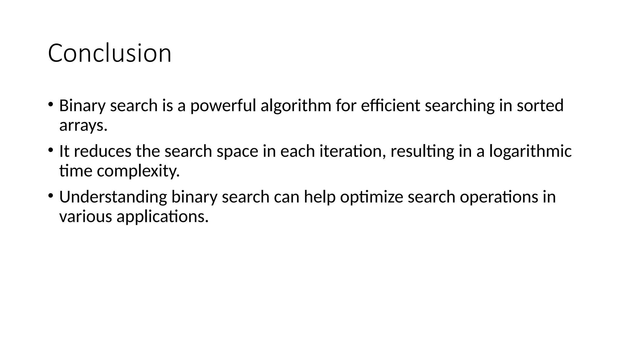 an Introduction to binary search algorithm | PPT