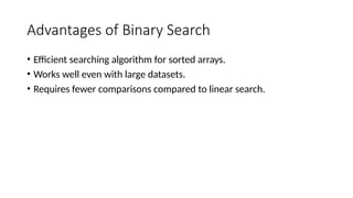an Introduction to binary search algorithm | PPT