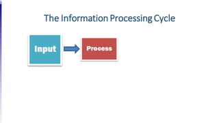 The Information ProcessingCycle
 