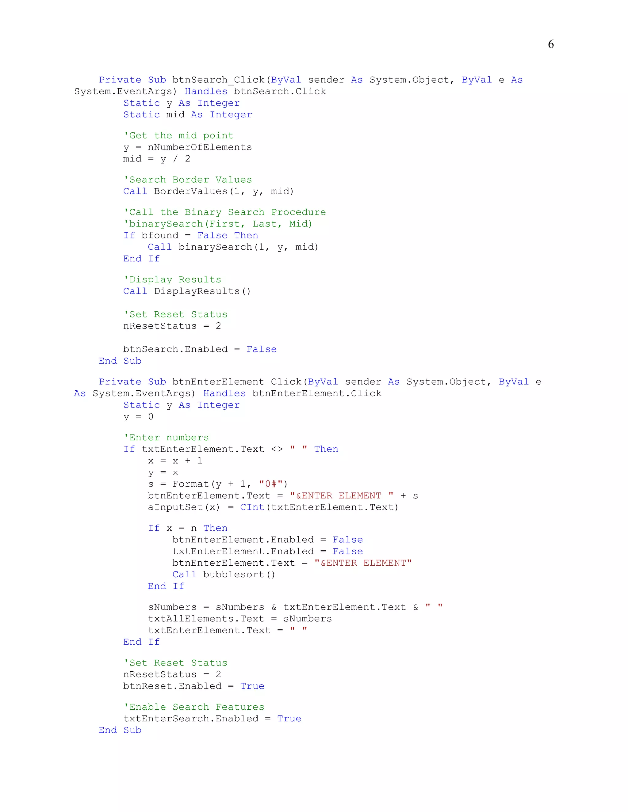 Binary Search Program in Visual Basic 2008 | PDF