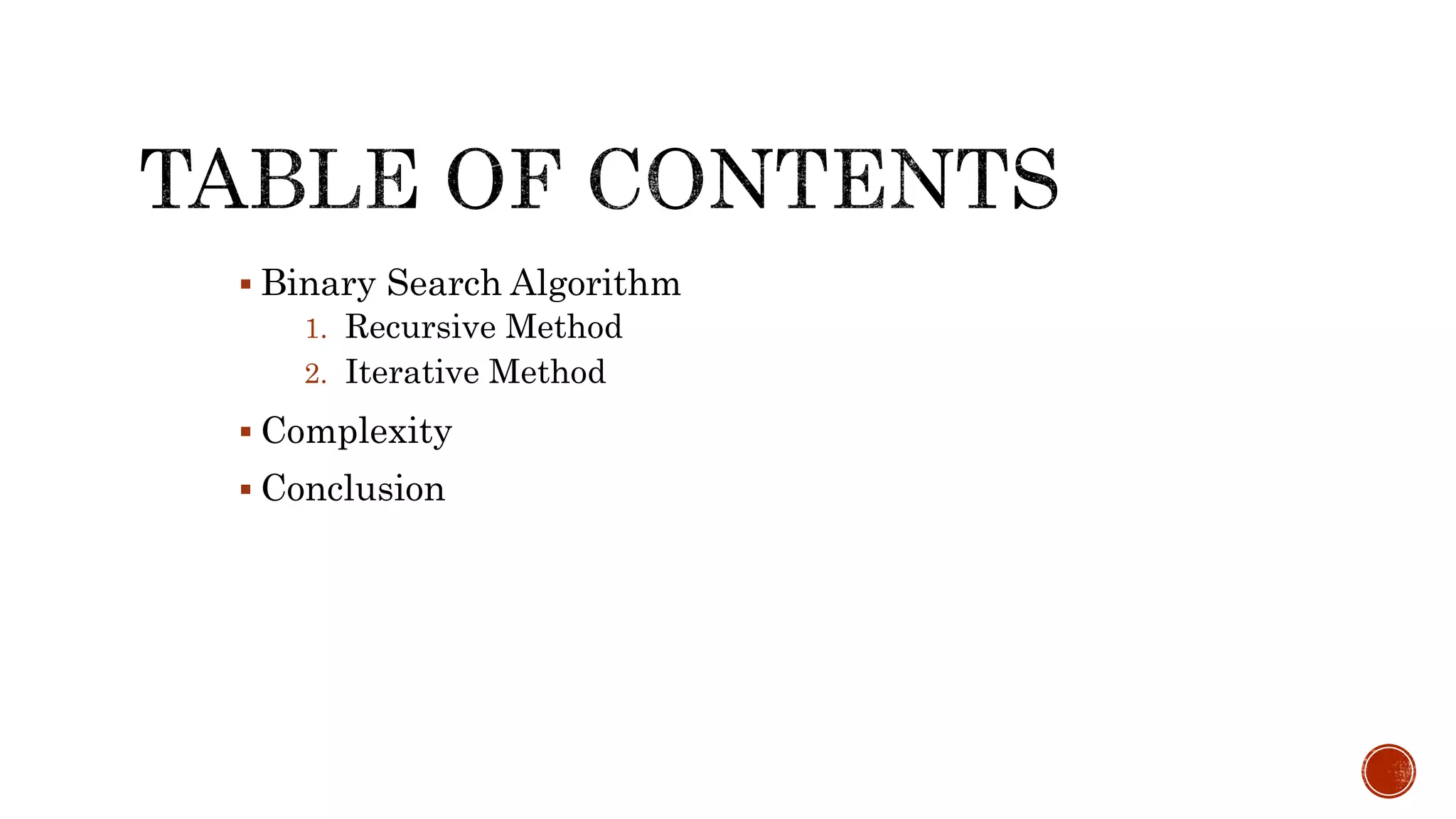 Binary search python | PPT