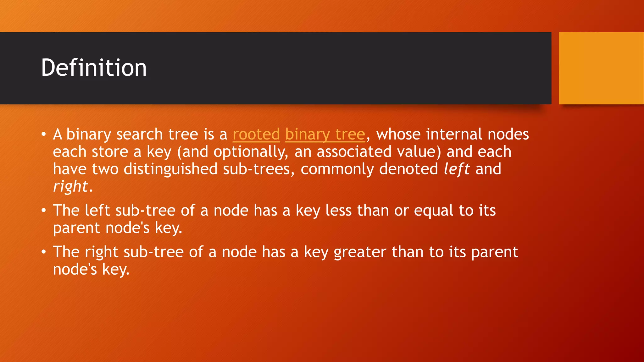 Binary search tree | PPT