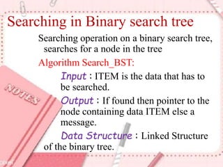 Binary search tree | PPTX