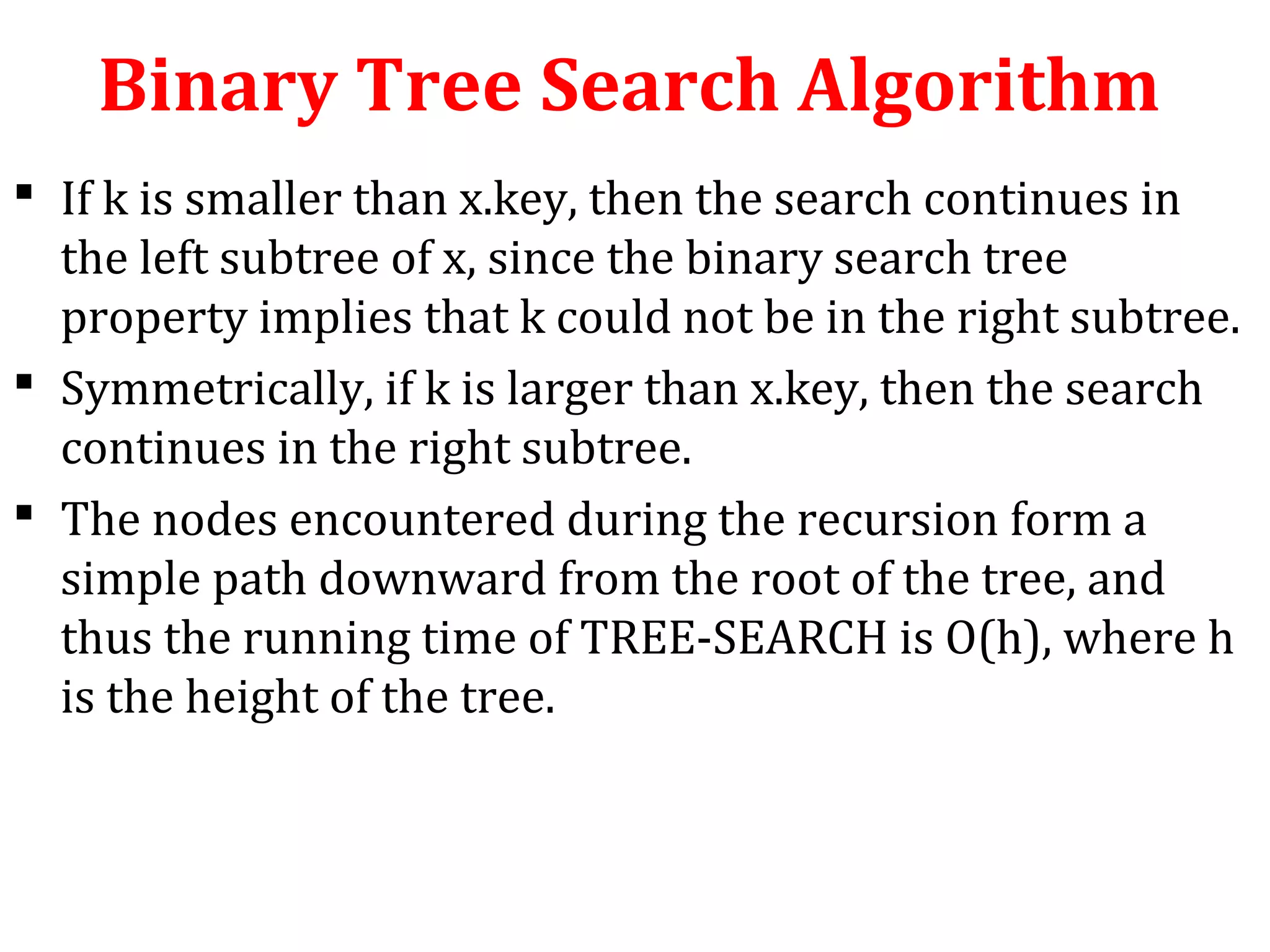 Binary Search Tree | PPT | Search | Internet