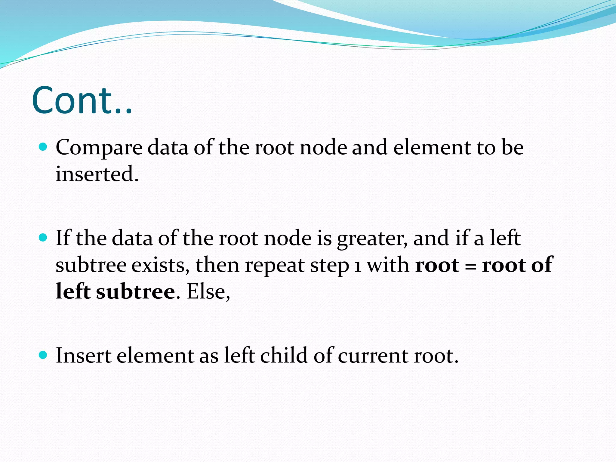 Binary search tree in data structures | PPT