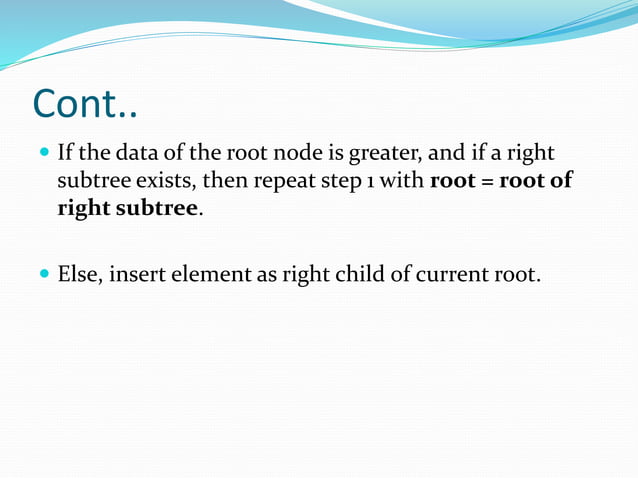 Binary search tree in data structures | PPT