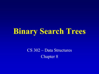 data structure very BinarySearchTrees.ppt