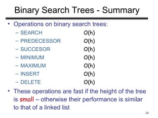Binary Search Trees Examples and Analysis.ppt