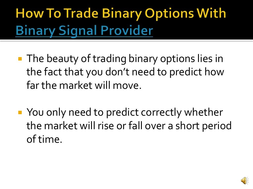 Best binary signal provider