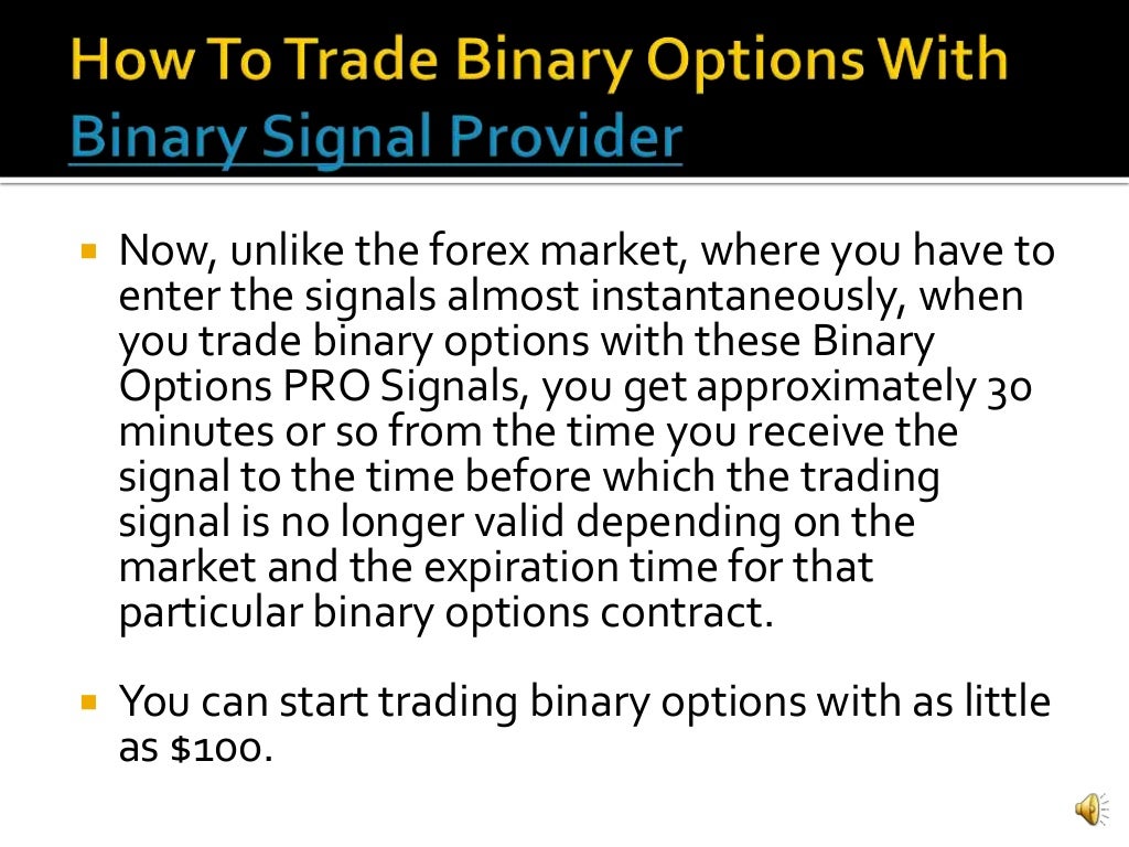 Best binary signal provider