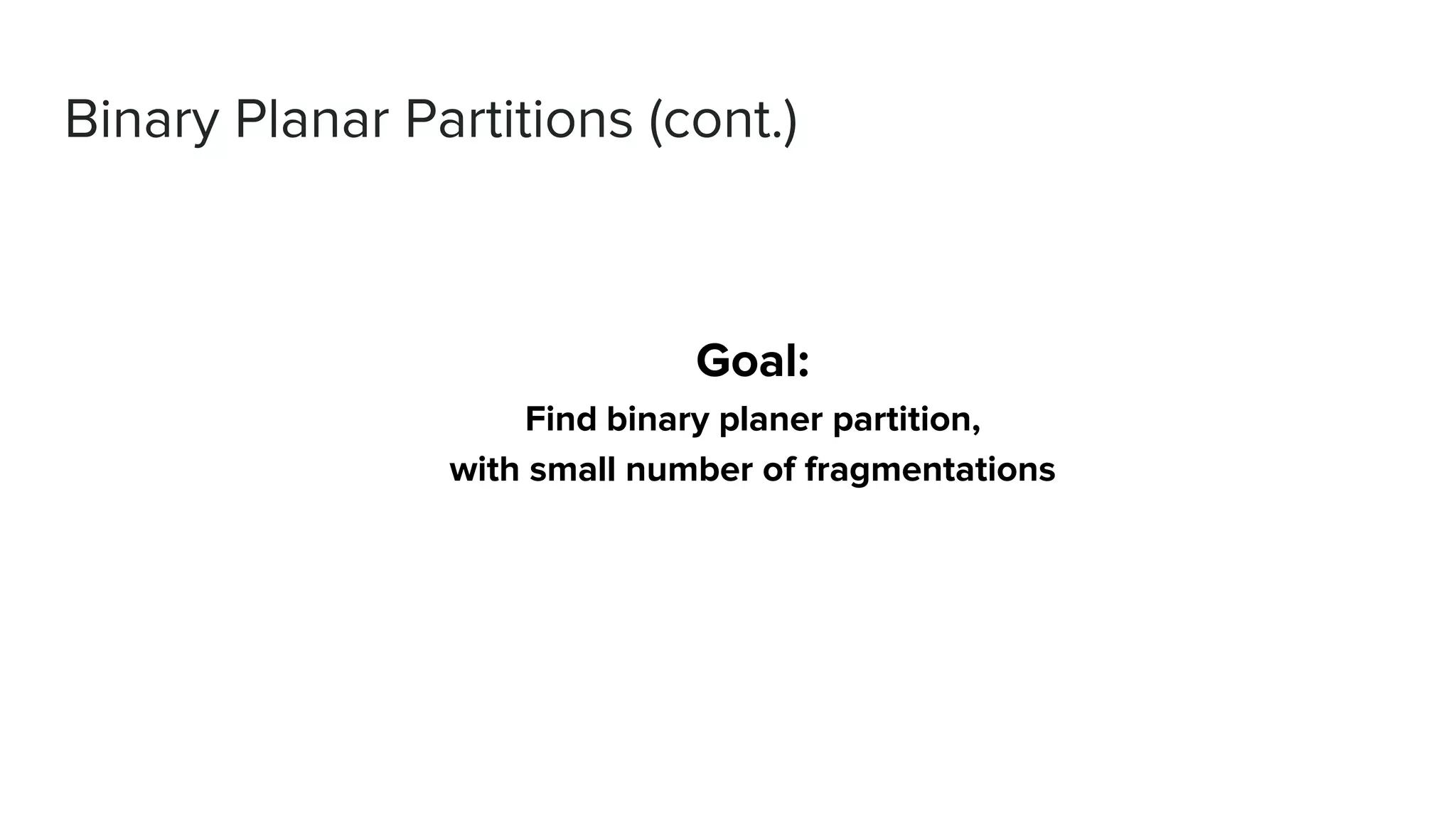 Binary space partition ppt