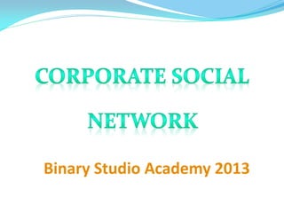 Binary Studio Academy 2013
 