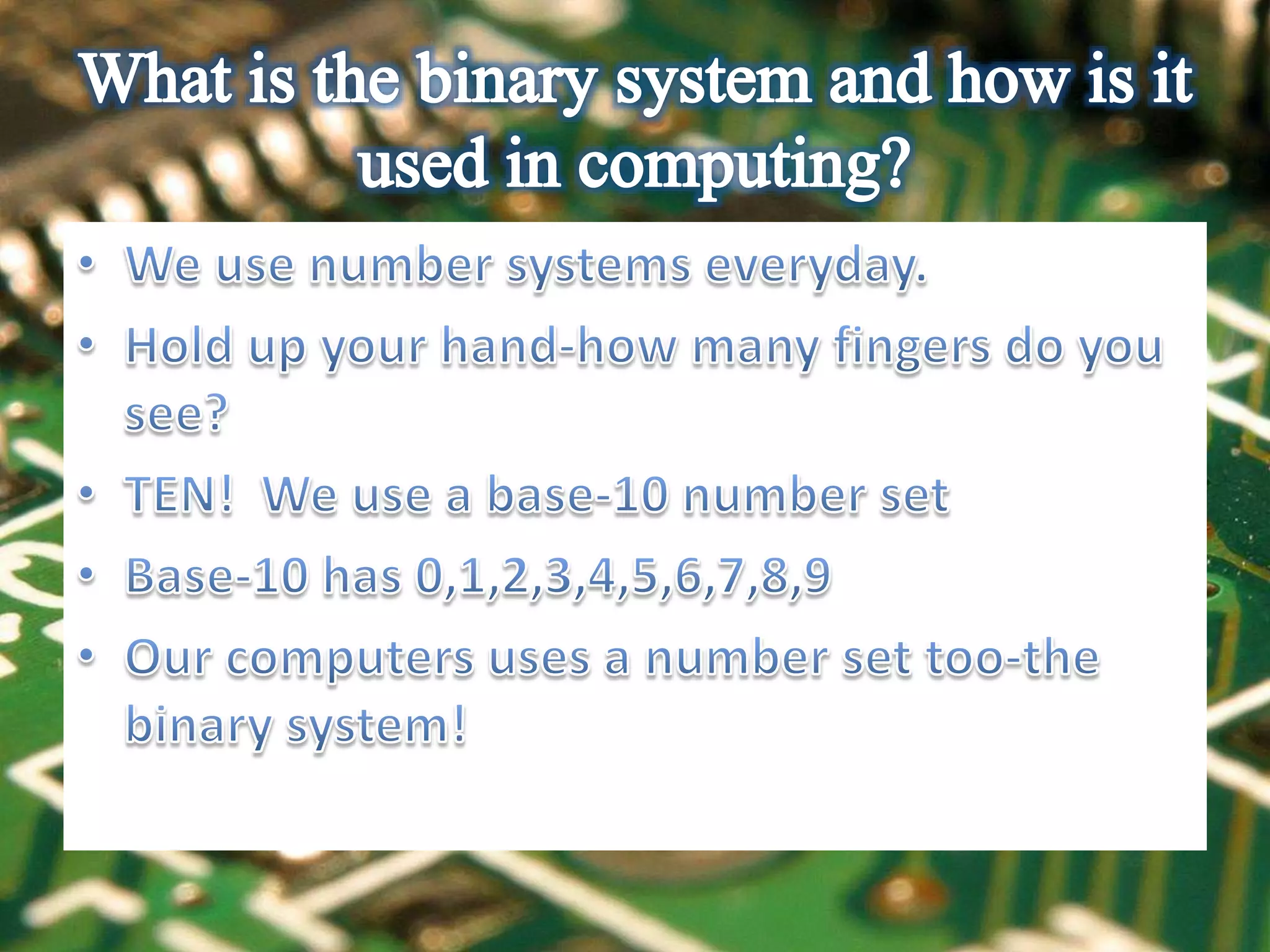 Binary Number System | PPT