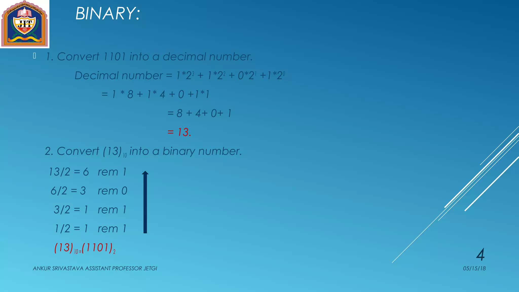 Binary system ppt | PPT