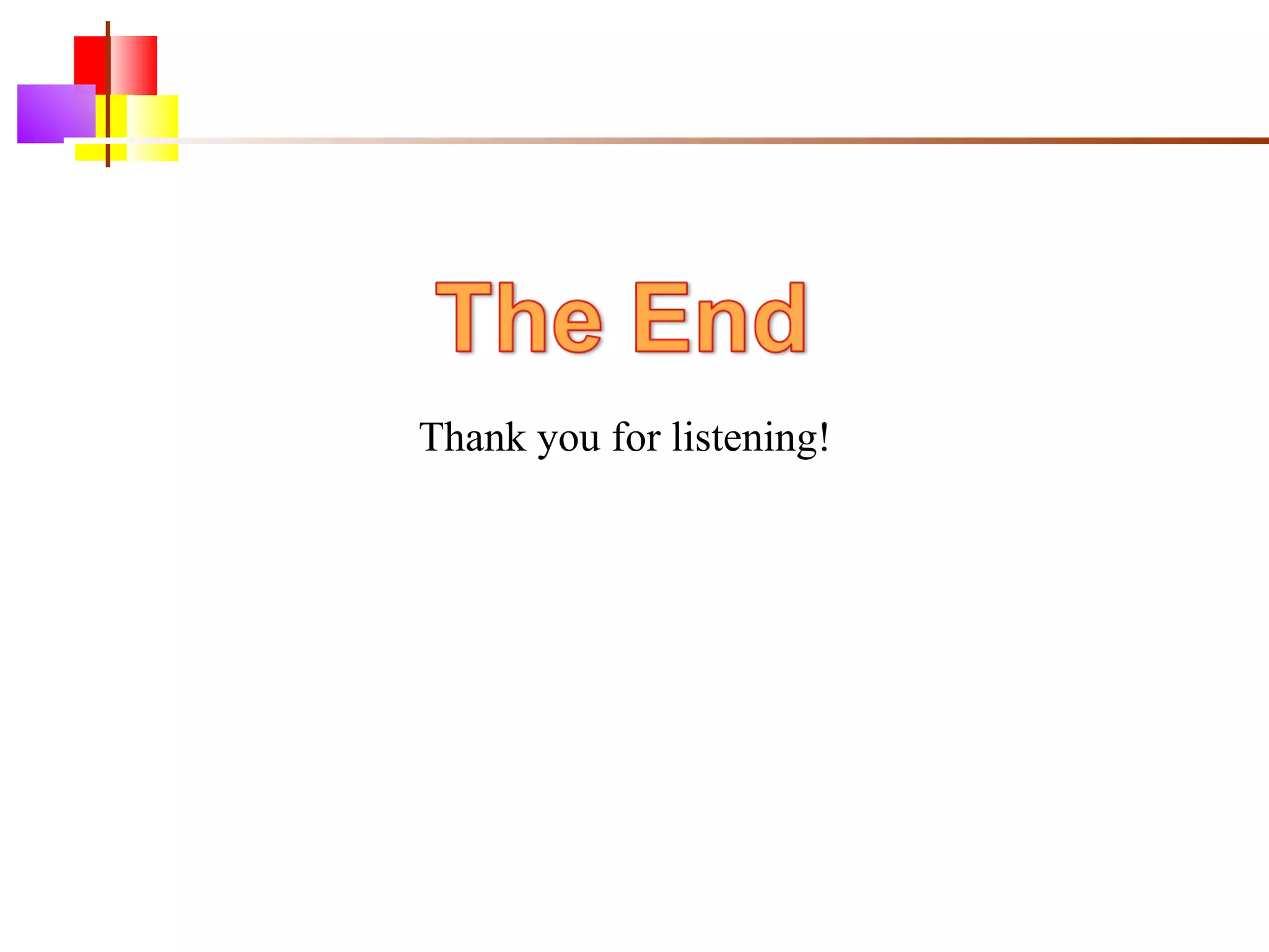 Thank you for listening! 