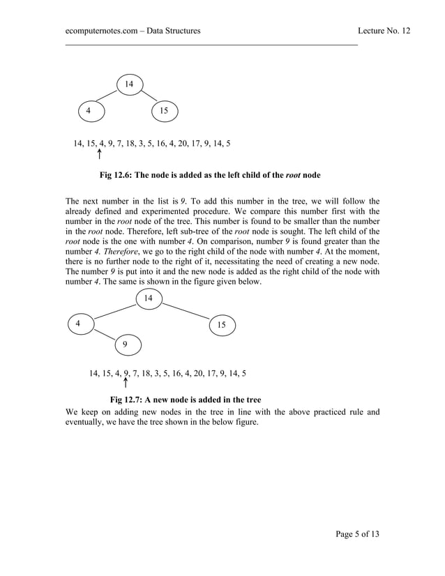 computer notes - Binary tree | PDF