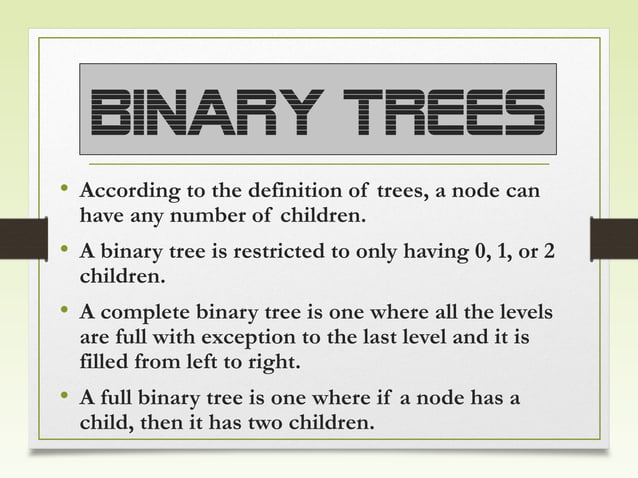 BINARY TREE | PPT