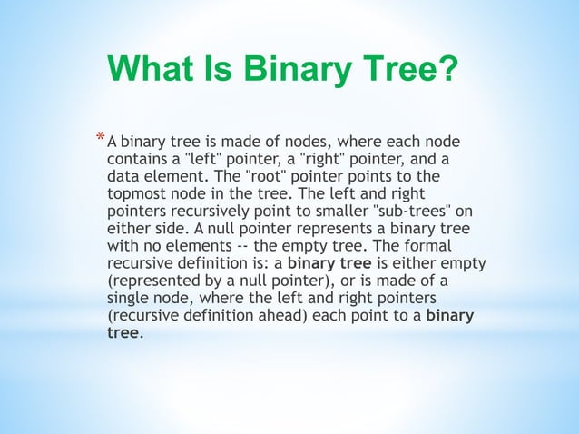 Binary tree and Binary search tree | PPTX | Programming Languages ...