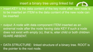Binary tree and operations | PPTX | Programming Languages | Computing