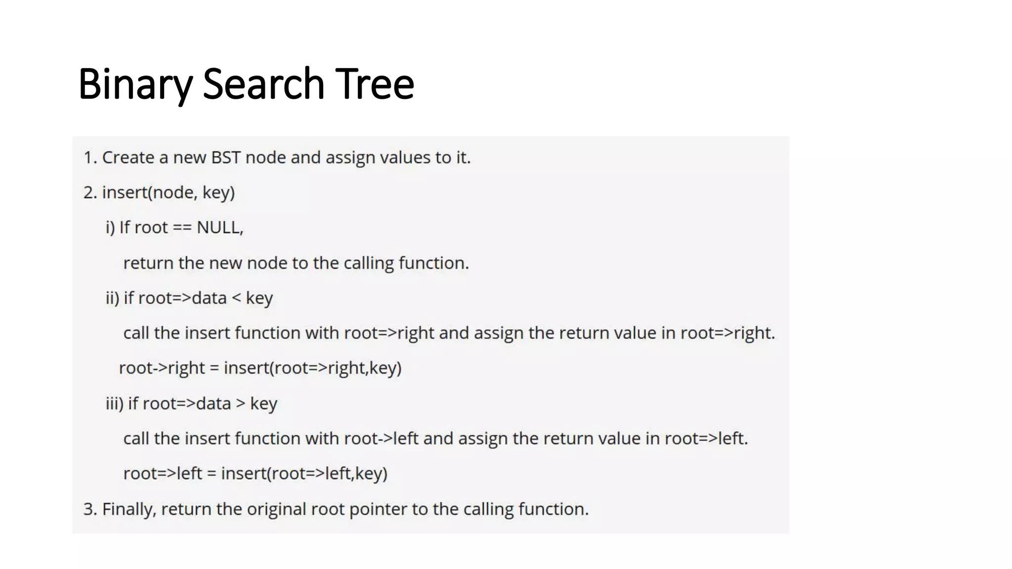 Binary tree data structure