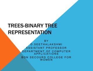 BINARY TREE REPRESENTATION.ppt