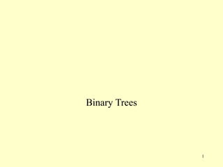 1
Binary Trees
 