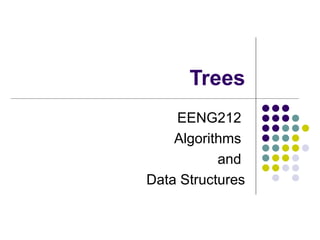 Trees
EENG212
Algorithms
and
Data Structures
 