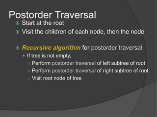 Binary tree traversal ppt - 02.03.2020
