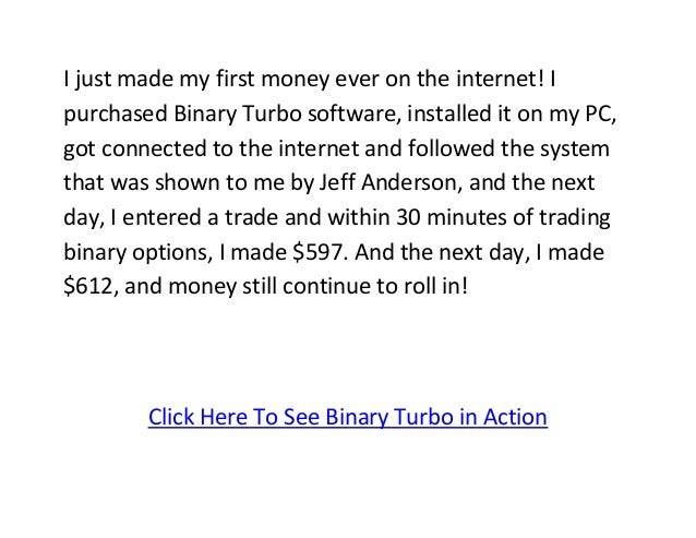 Trading binary options from home
