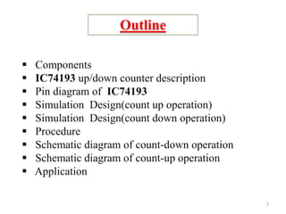 Binary up and down counter using IC 74193 | PPTX | Technology & Computing