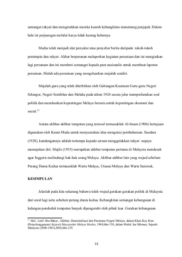 Bincangkan gerakan gerakan politik di malaysia sebelum perang dunia u2026