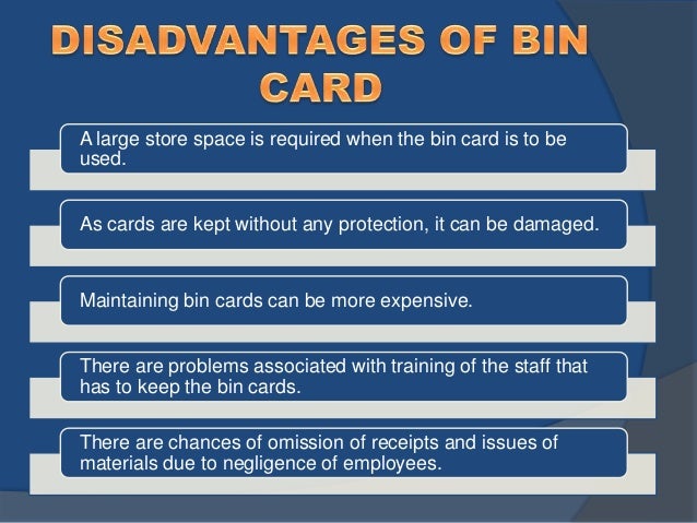 Bin Card