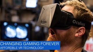 CHANGING GAMING FOREVER
AFFORDBLE VR TECHNOLOGY
GLASSEFFECT

 