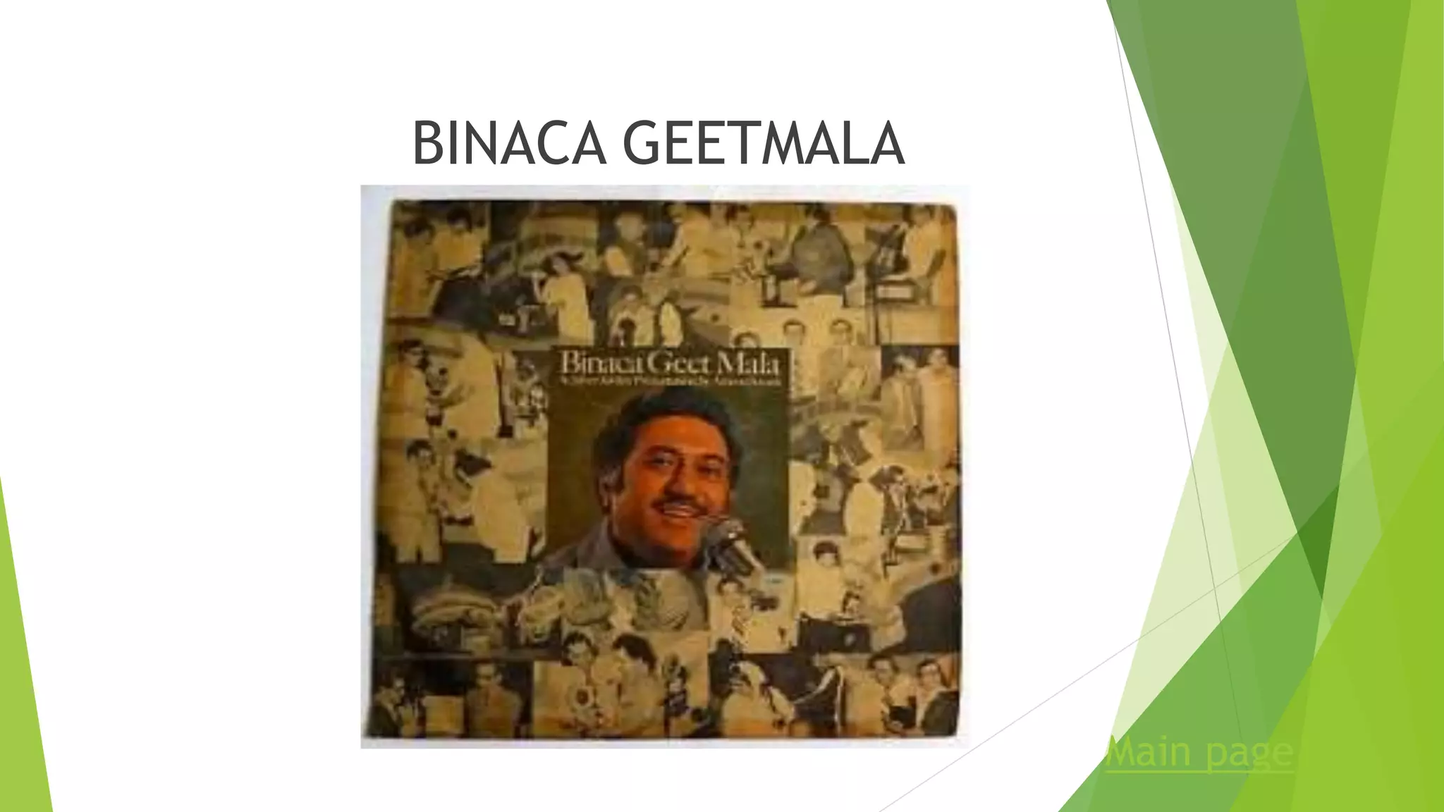 BINACA GEETMALA
Main page
 