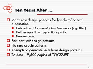 Software Test Patterns: Successes and Challenges | PDF